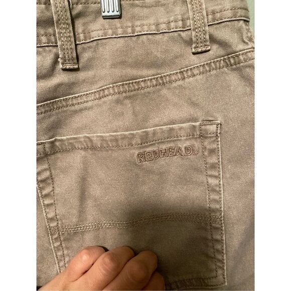 RedHead Jeans Beige Stretch Denim Straight Cotton Casual 40 By 30 - Picture 5 of 7